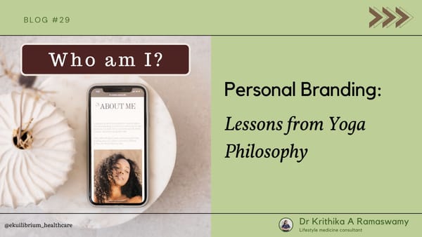 Personal Branding: Lessons from Yoga Philosophy